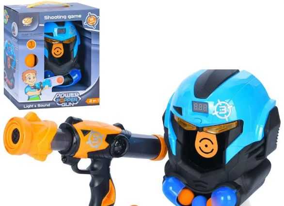Cooler Stuff Robotas taikinys su šautuvu ir kamuoliukais