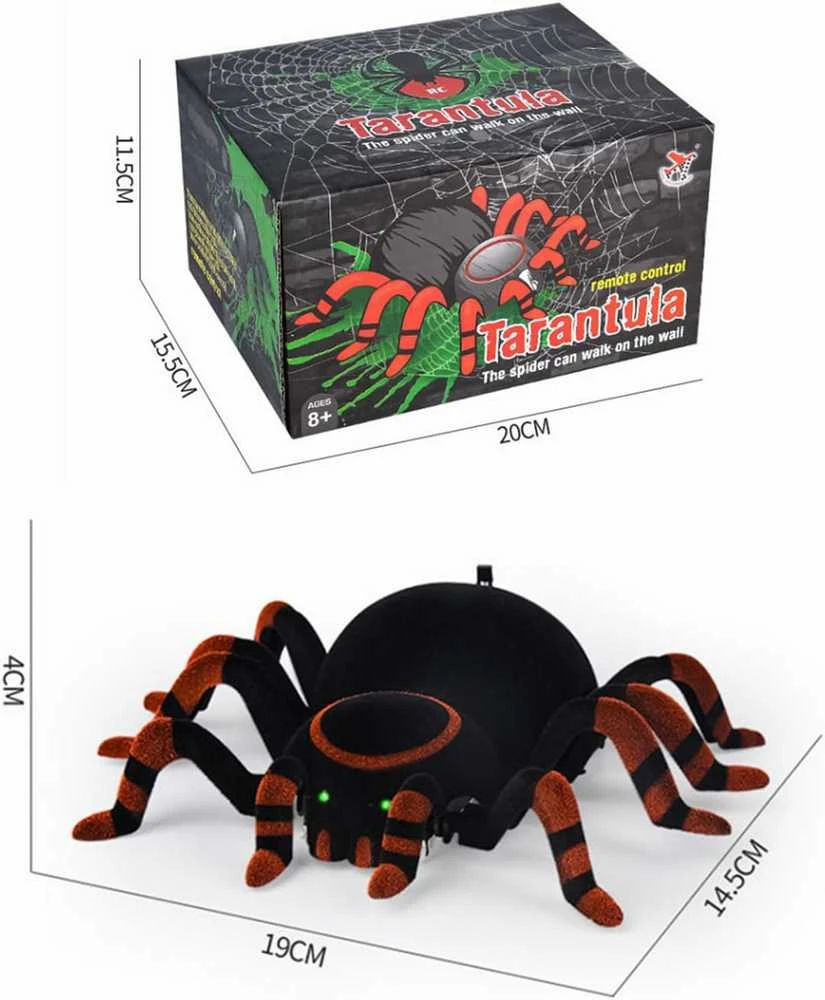 Cooler Stuff Spider voras su valdymo pultu, ropojantis per sieną