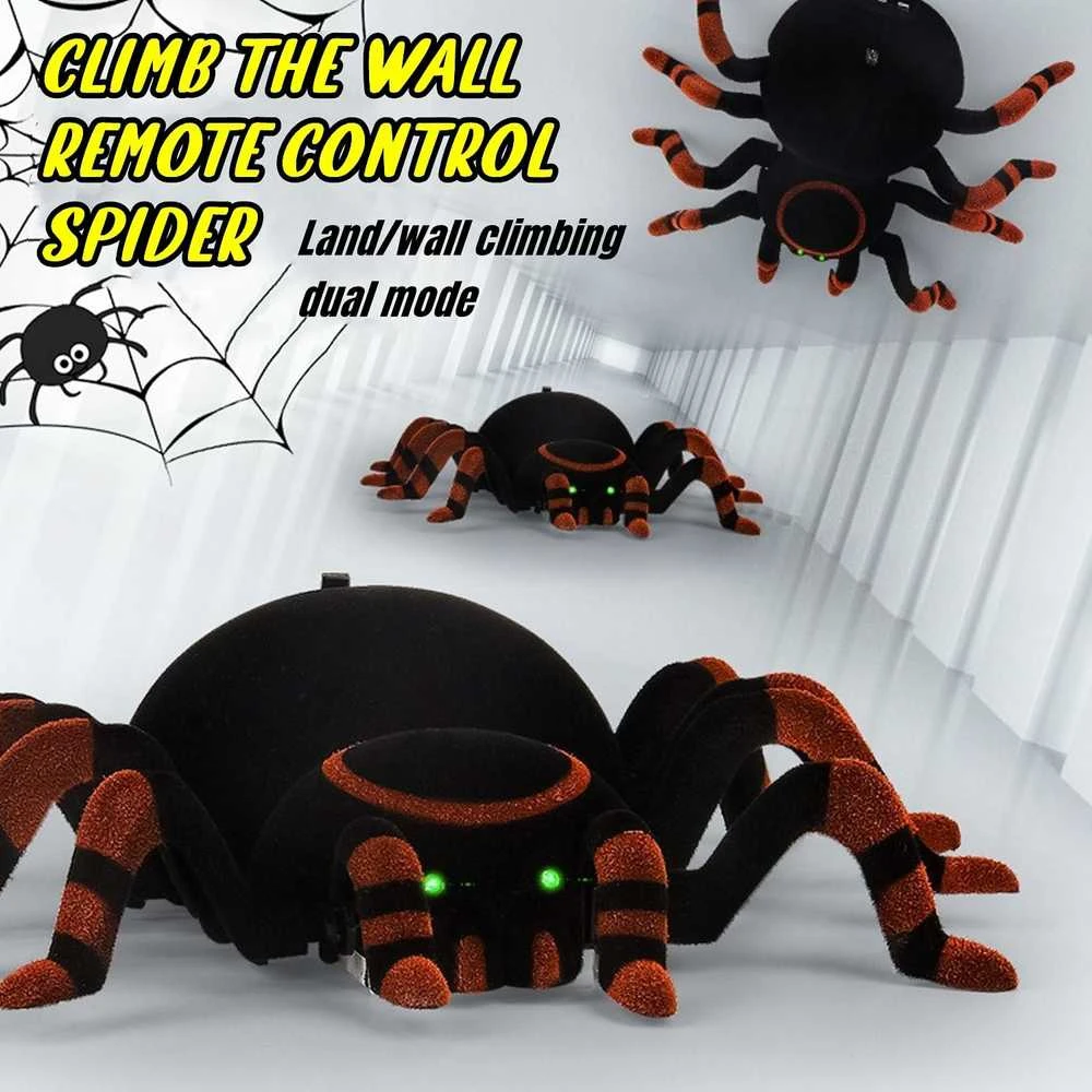 Cooler Stuff Spider voras su valdymo pultu, ropojantis per sieną