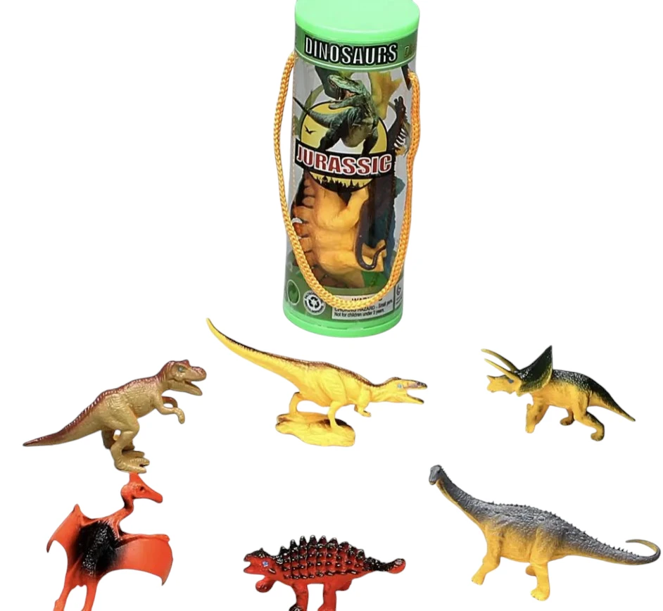 Dinozaurų figūrėlių rinkinys vaikams, 6 vnt.
