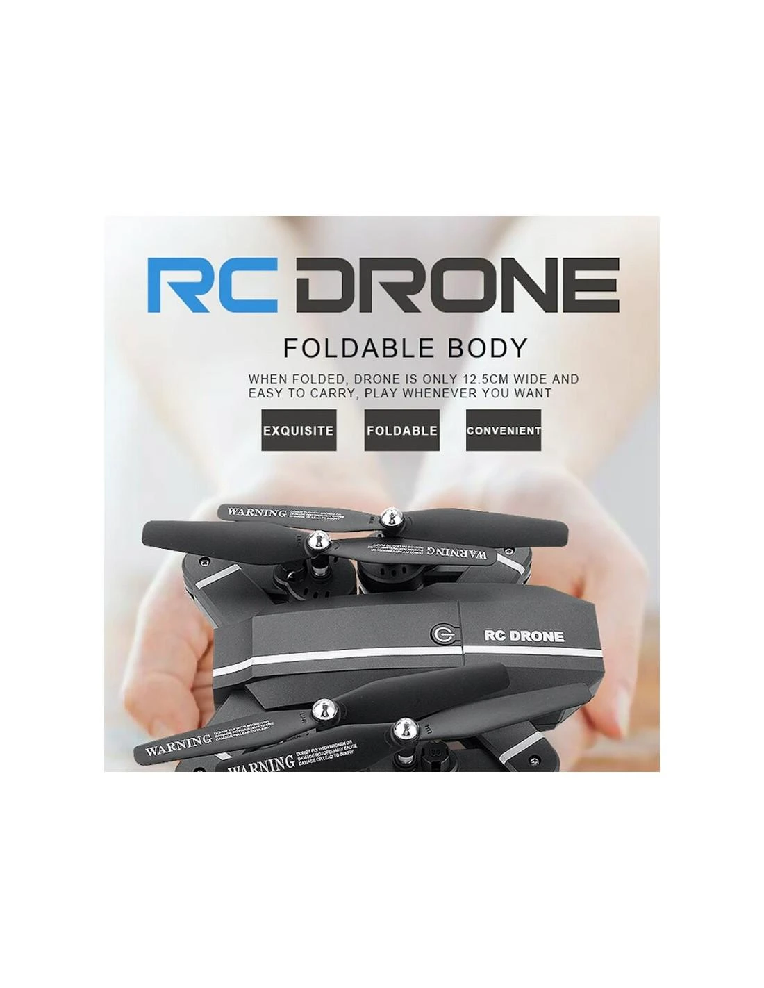 Cooler Stuff Dronas su kamera, valdomas programėle, su filmavimo funkcija