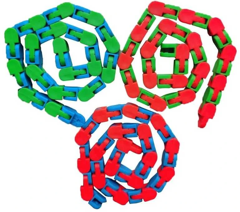 Fidget gyvatėlė antistresinė rinkinys 3vnt.