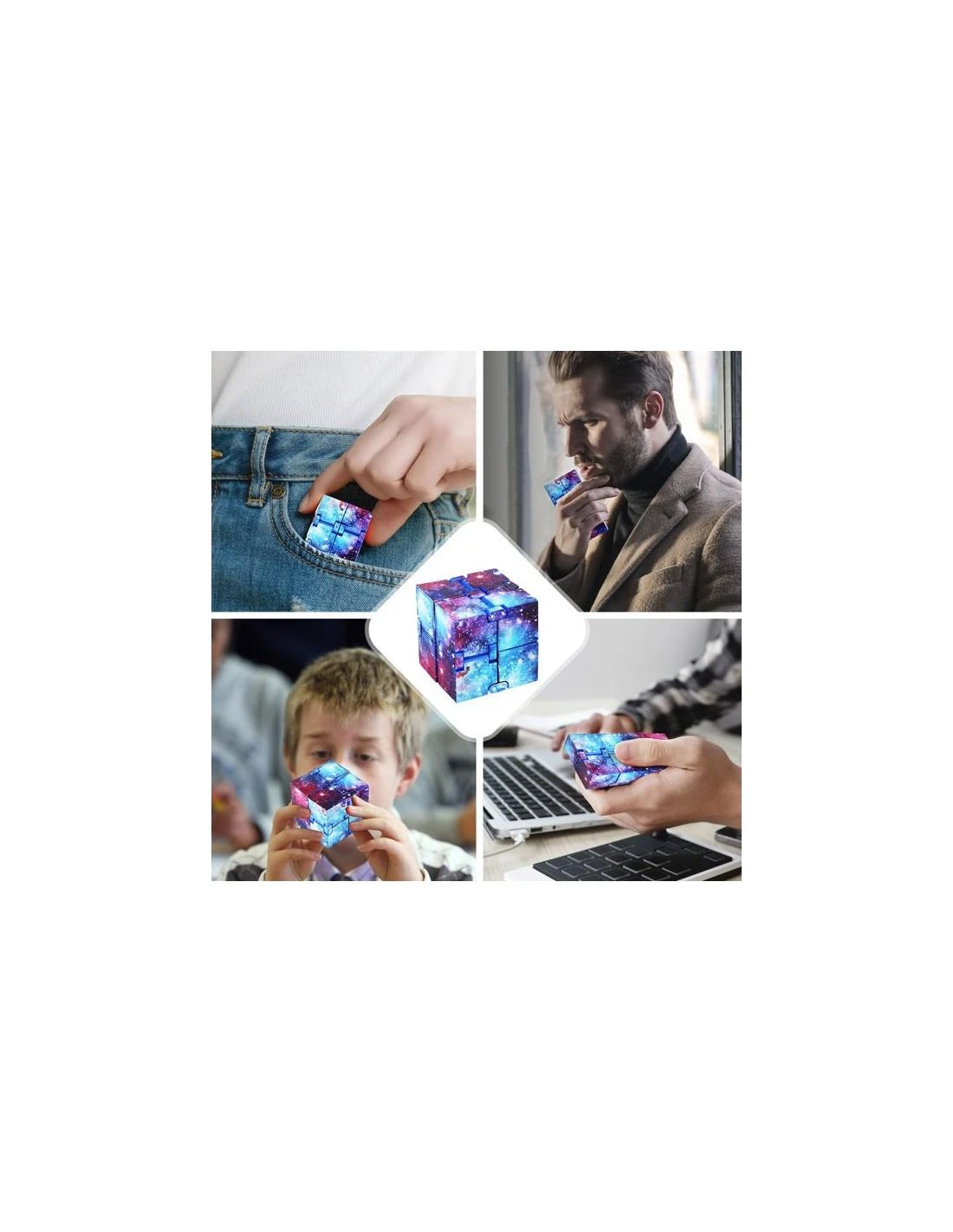 Fidget kubas infinity antistresinis 3 vnt