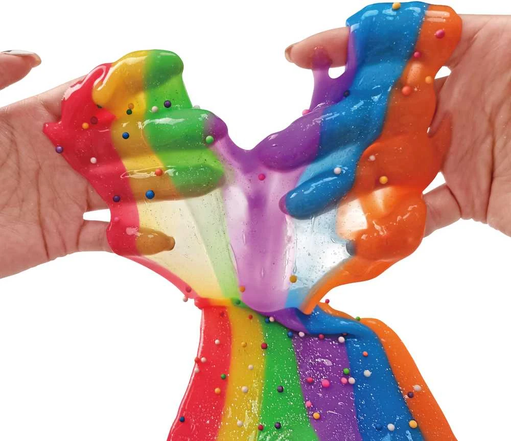 Km Slime slaimo gaminimo rinkinys su akvarele ir putplasčio rutuliukais spalvotas