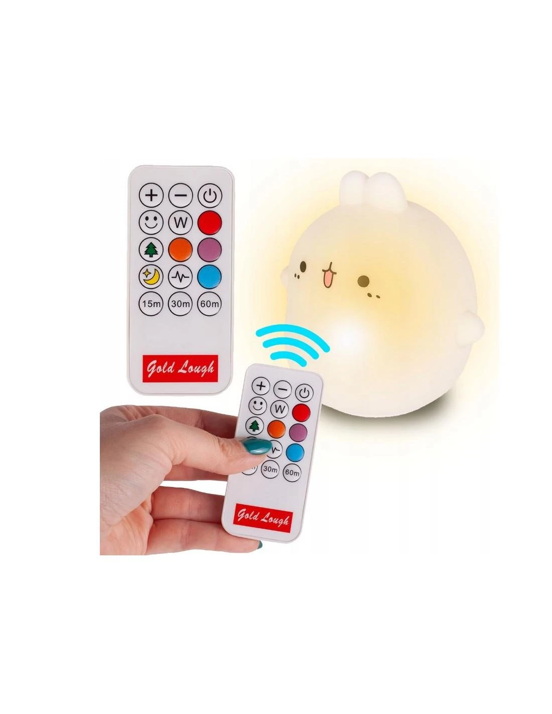 Led lempa vaikiška su valdymo pulteliu