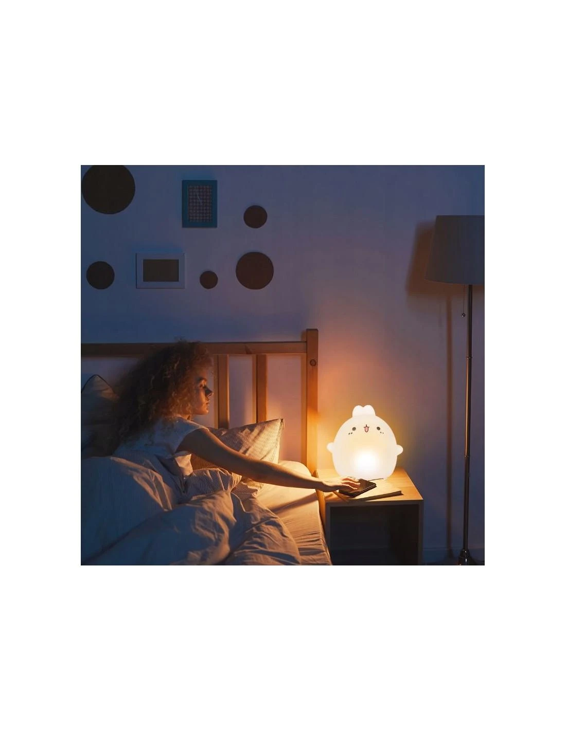 Led lempa vaikiška su valdymo pulteliu