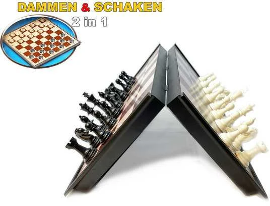 Magnetinis šachmatų ir šaškių rinkinys