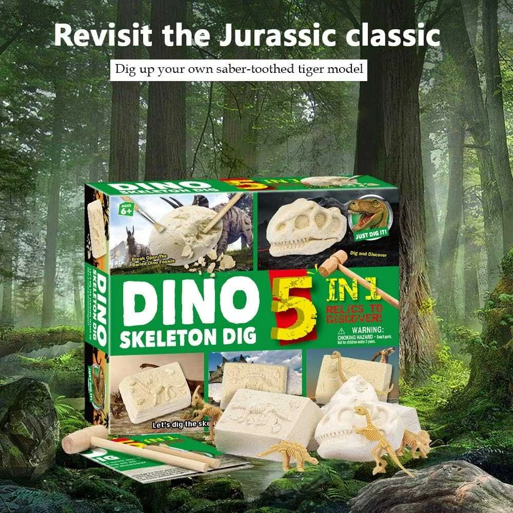 Magy Archeologijos kasinėjimo rinkinys 5 dinozaurai
