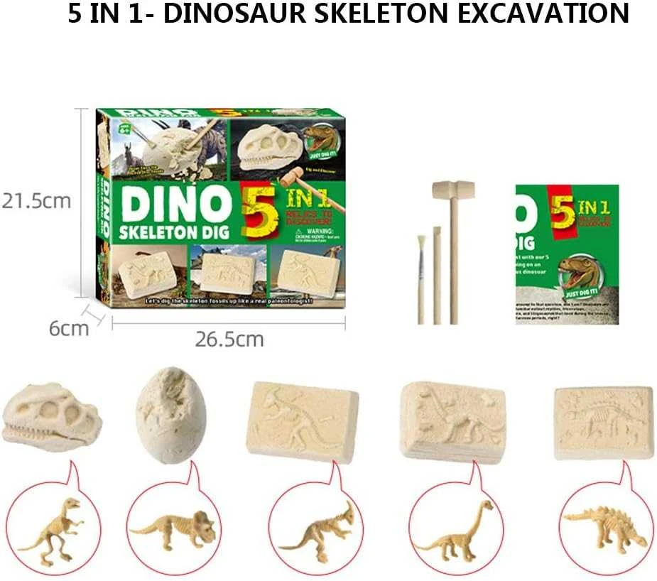 Magy Archeologijos kasinėjimo rinkinys 5 dinozaurai