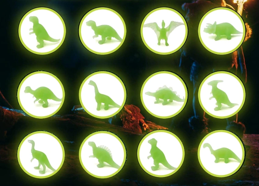 Magy Archeologijos kasinėjimo rinkinys dinozauro kiaušiniai šviečiantys tamsoje – 12 vnt.