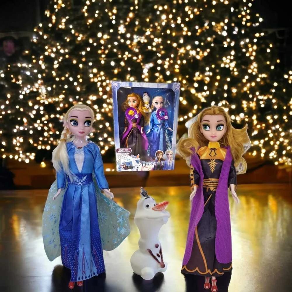 Magy Dainuojančios Lėlė Elza ir Ana Ledo šalis Frozen su bateliais