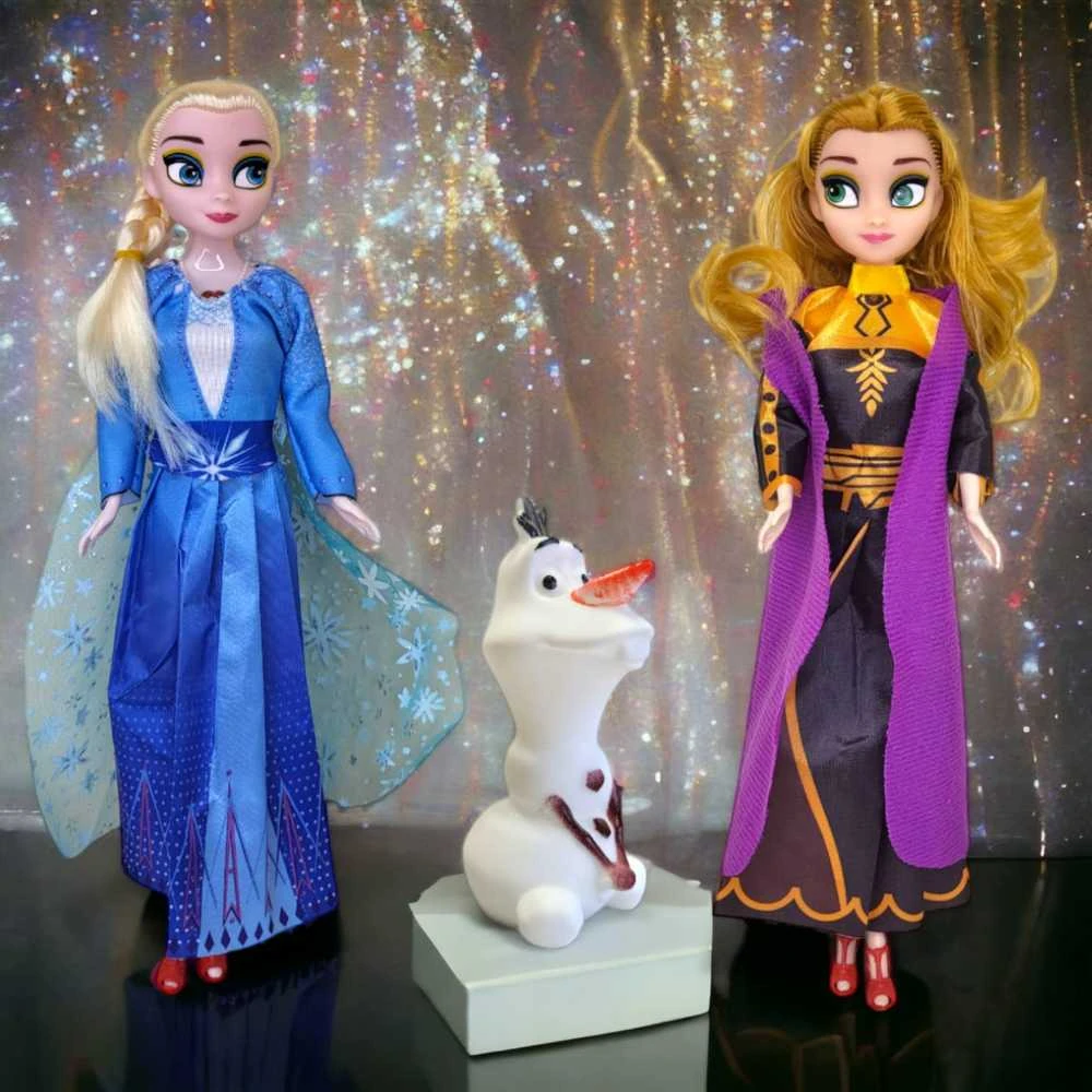 Magy Dainuojančios Lėlė Elza ir Ana Ledo šalis Frozen su bateliais
