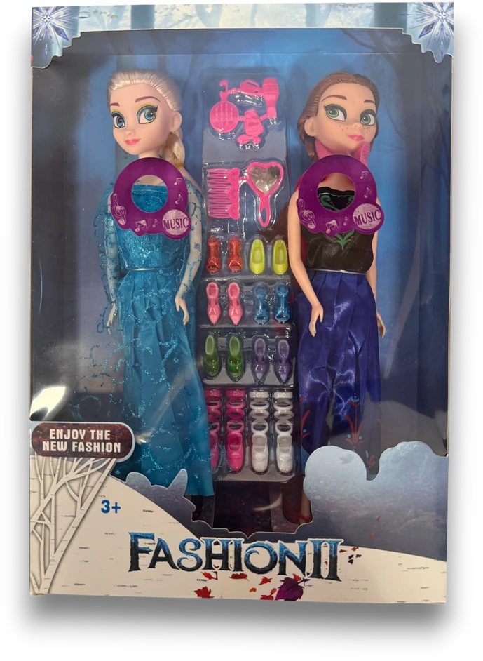 Magy Dainuojančios Lėlė Elza ir Ana Ledo šalis Frozen su bateliais