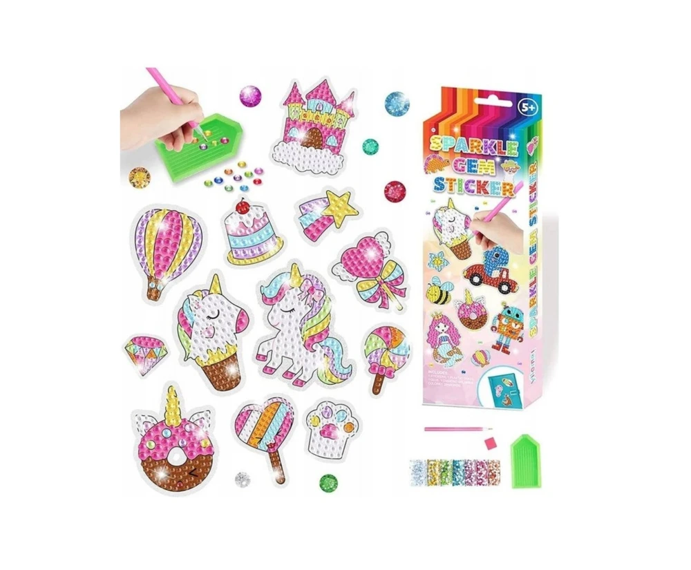Magy Deimantinės mozaikos lipdukai 23 vnt./ UNICORN