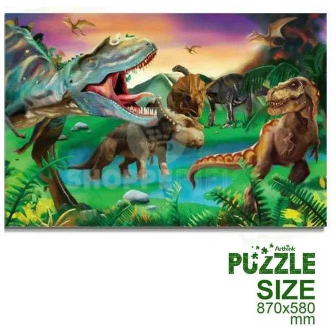 Magy Dėlionė vaikams dinozaurai 54 didelės detalės 87x58 cm.