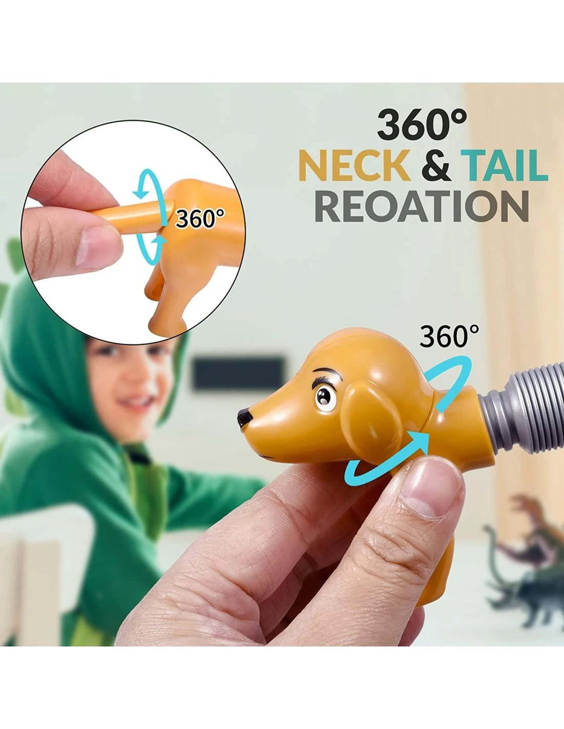 Magy Fidget tuba - šlangos tempiamos gyvūnėliai