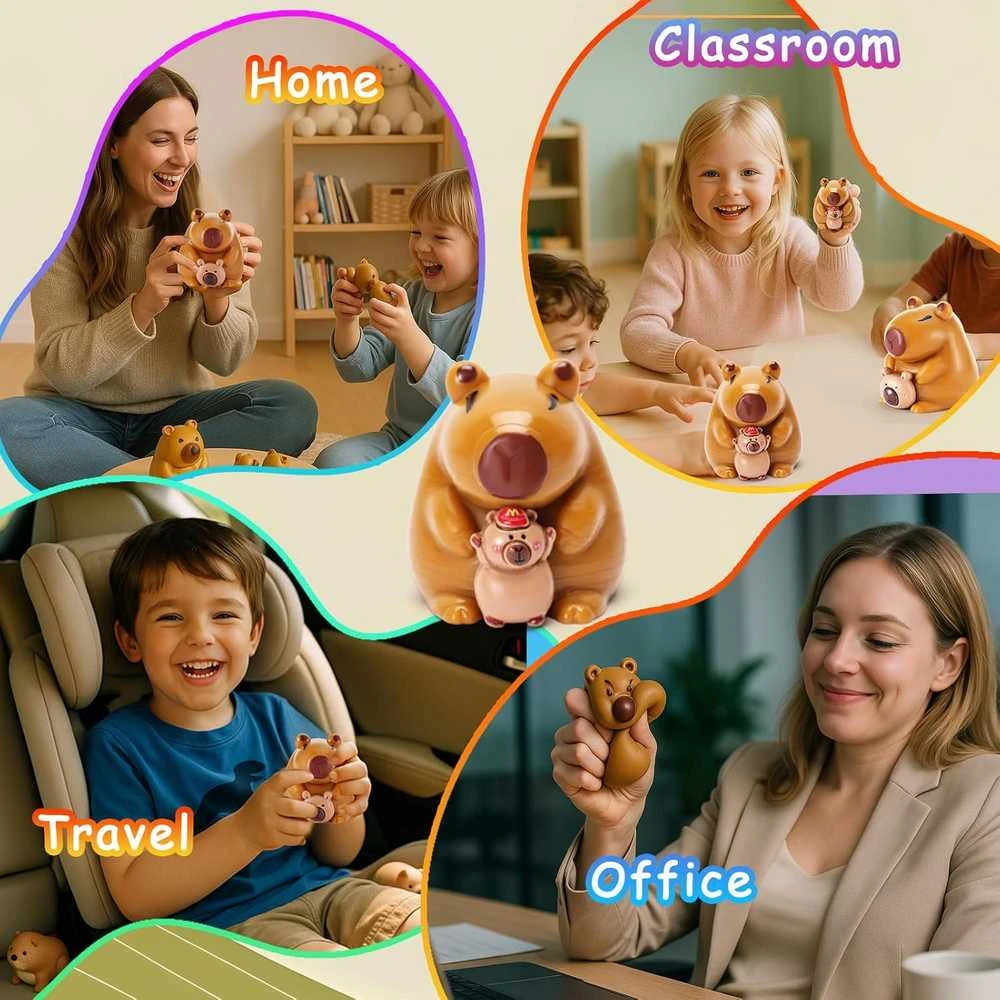 Magy KAPIBARA Antistresinis squishy lipnus žaislas