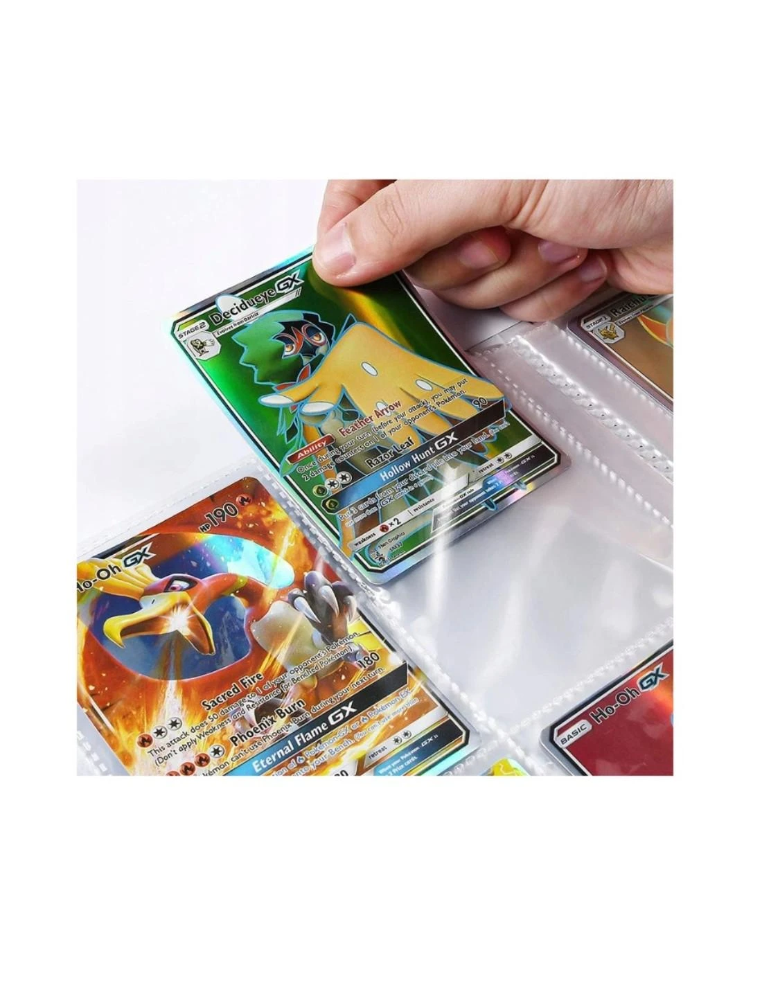 Magy Pokemon kortos 165 vnt. kolekcija Charizard Vmax juodos auksinės ir sidabrinė spalvos pakuotės po 55 vnt. albumas 240 kortoms