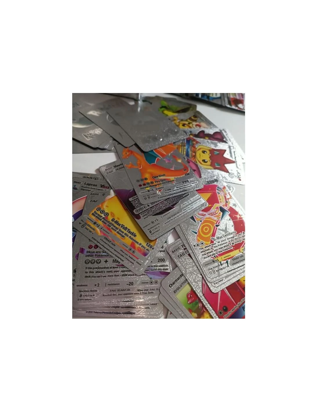 Magy Pokemon kortos 30 vnt. juoda kolekcija Charizard Vmax, 3 rinkiniai