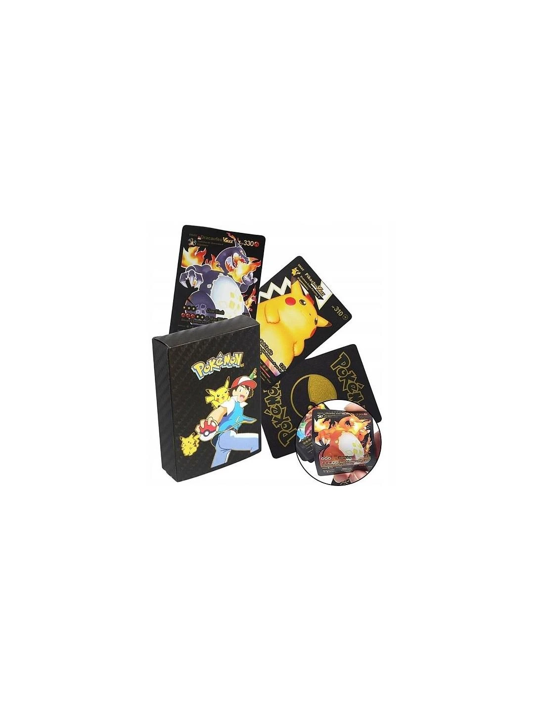 Magy Pokemon kortos 55 vnt. juoda kolekcija Charizard Vmax