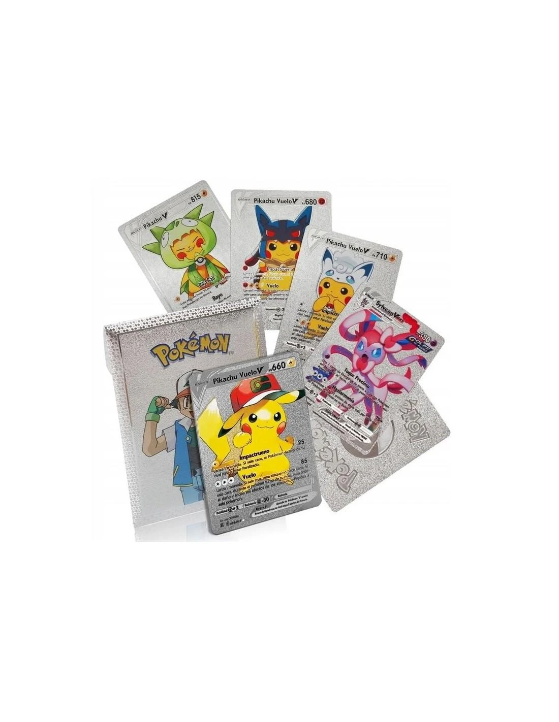 Magy Pokemon kortos 55 vnt. sidabrinė kolekcija Charizard Vmax