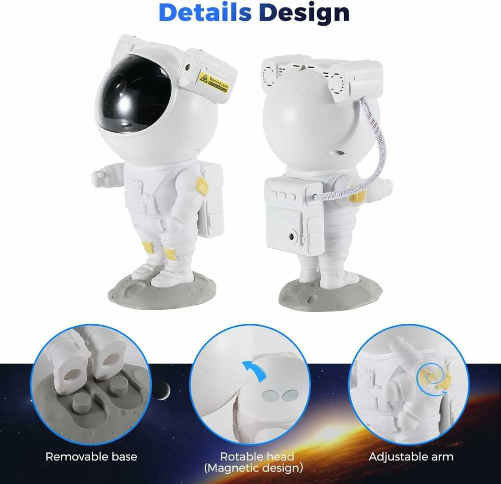 Magy Projektorius astronautas robotas