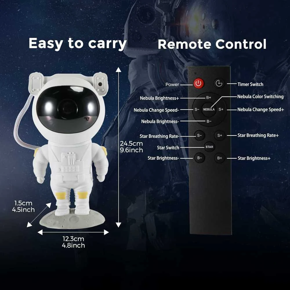 Magy Projektorius astronautas robotas