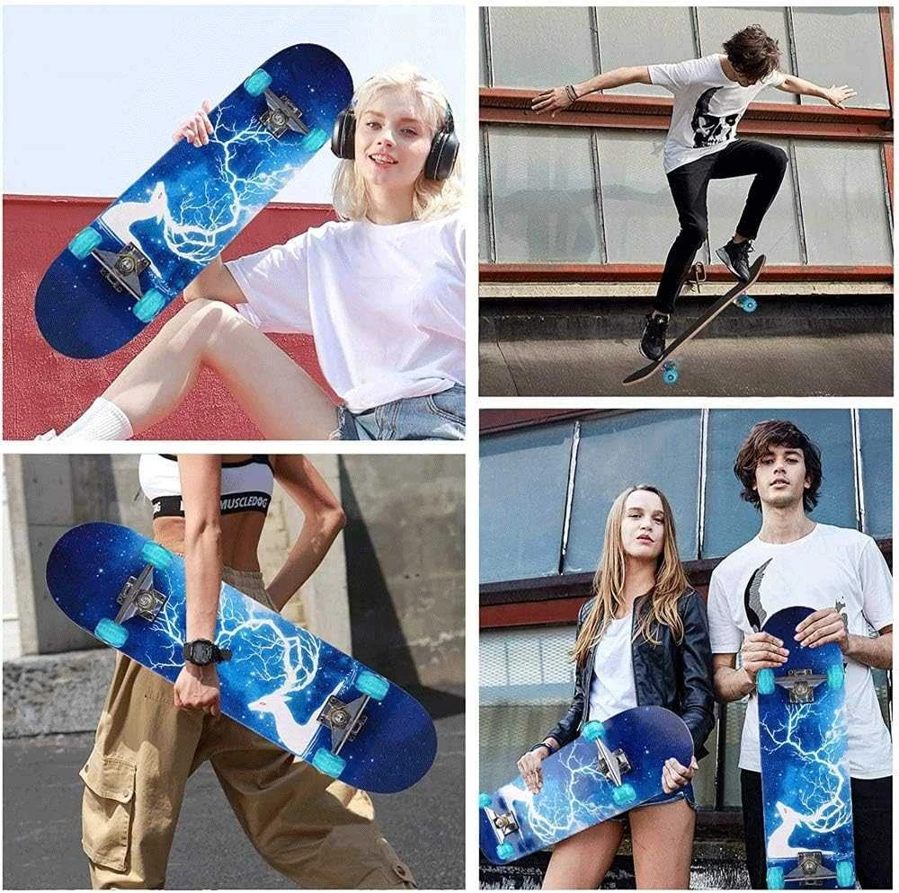Magy Riedlentė skate board 80 cm., LED šviečiantys ratukai