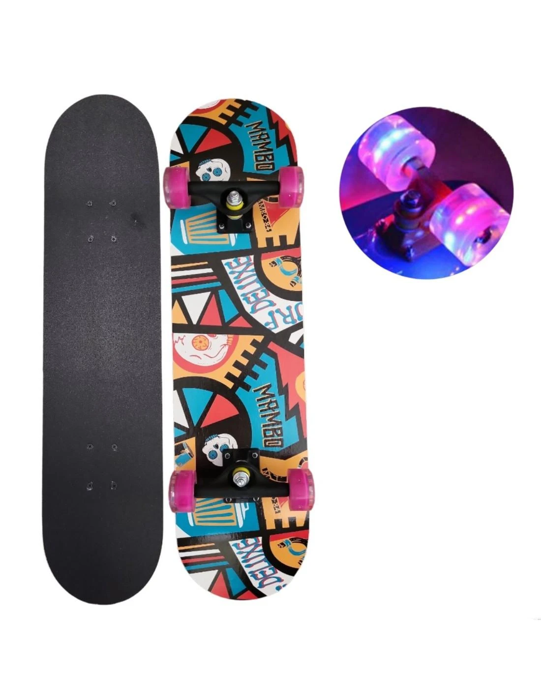 Magy Riedlentė skate board 80 cm., LED šviečiantys ratukai
