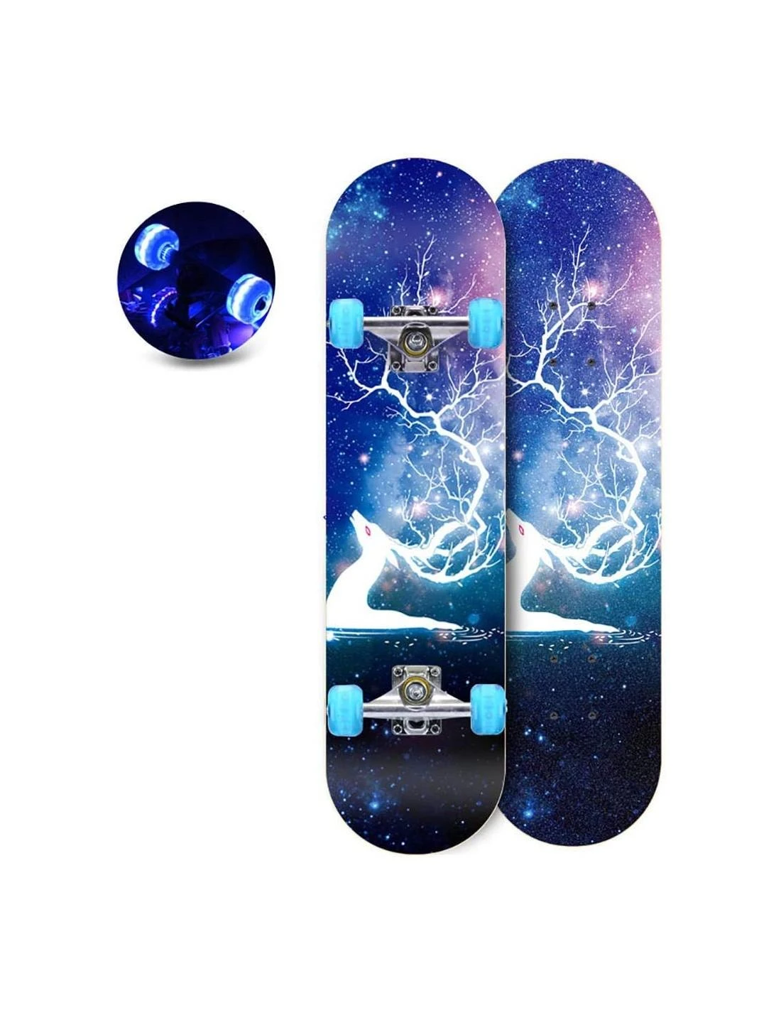 Magy Riedlentė skate board 80 cm., LED šviečiantys ratukai
