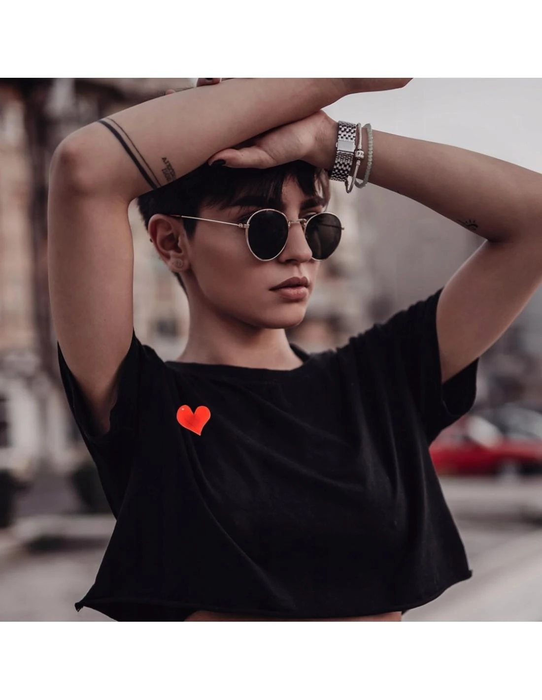 Magy Širdelė LED Valentino dienai, šviečianti, įsegama į rūbus