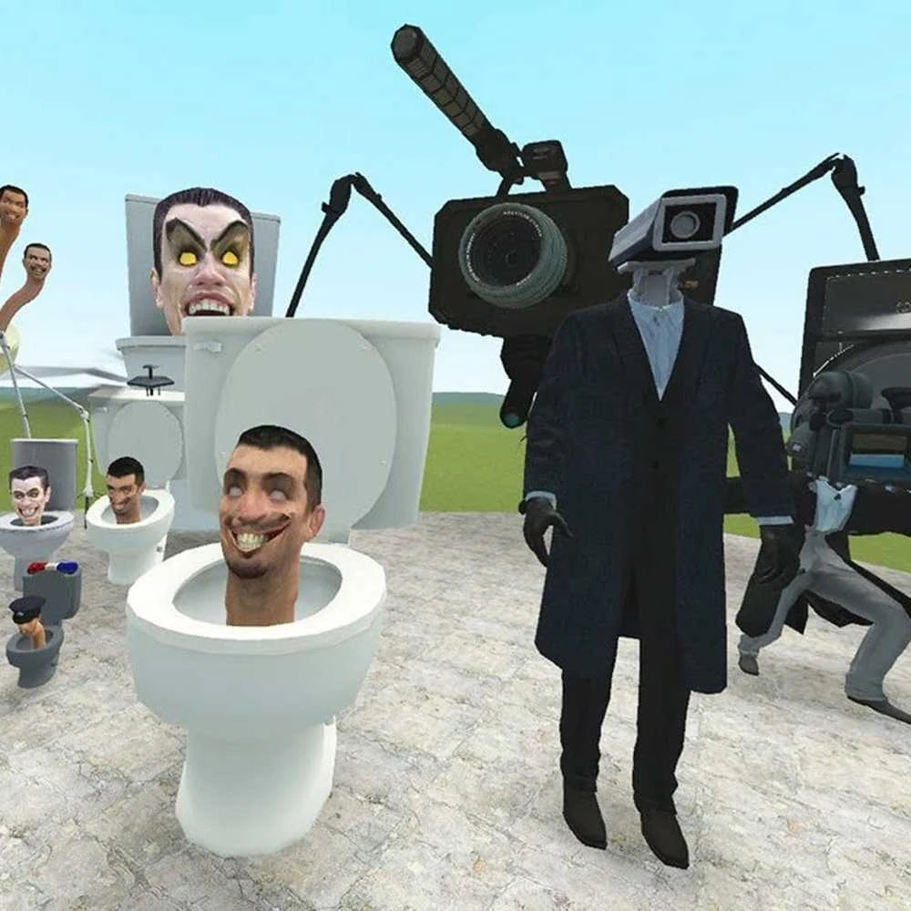Magy Skibidi toilet pliušinis žaislas 30 cm.