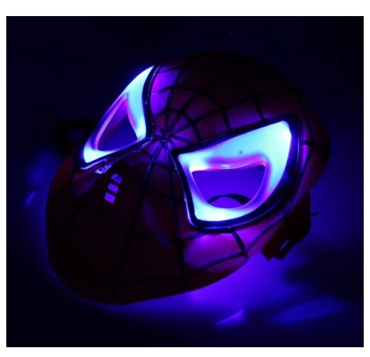 Magy Spiderman kaukė LED šviečianti