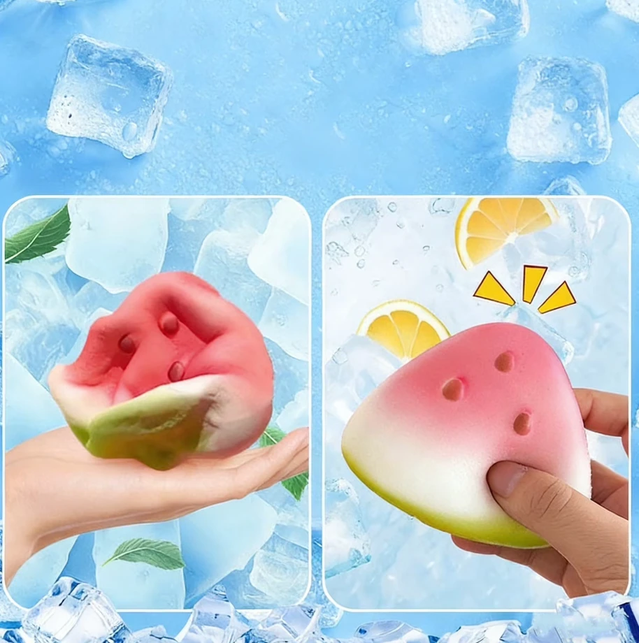 Magy Squishy arbūzas watermelon antistresinis žaislas