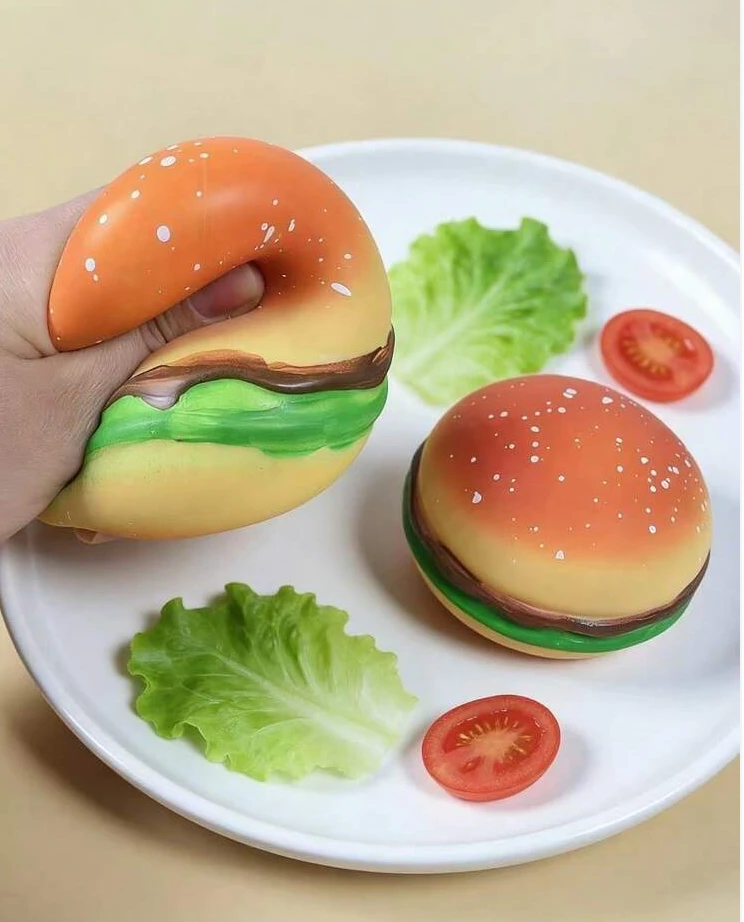 Magy Squishy burgeris dumpling tipoantistresinis žaislas