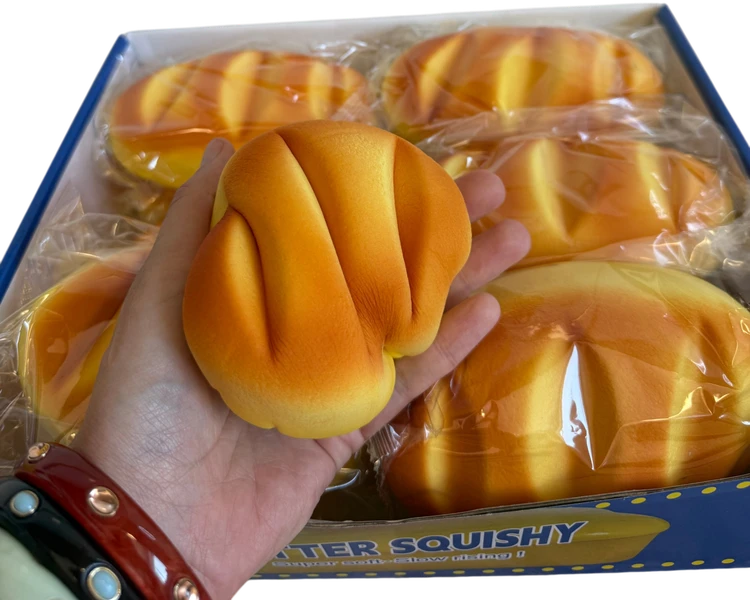 Magy Squishy duona bandelė minkomas antistresinis žaislas