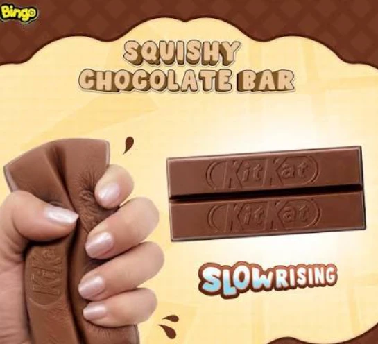 Magy Squishy KitKat šokoladas minkomas antistresinis žaislas