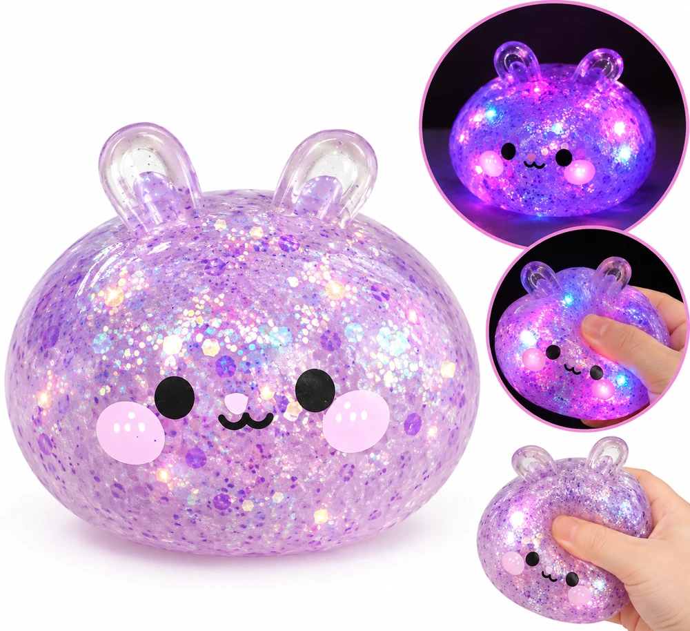 Magy Squishy koldūnas dumpling šviečiantis kiškis
