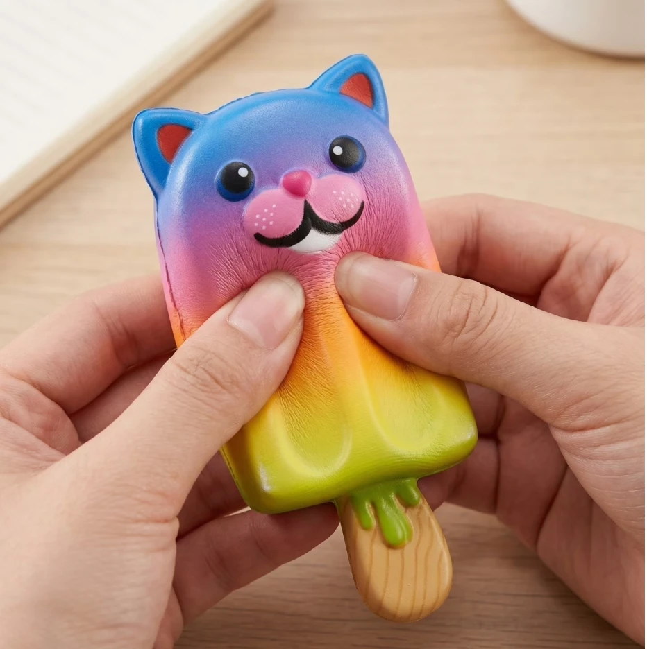 Magy Squishy ledai katinėlis antistresinis minkomas žaislas