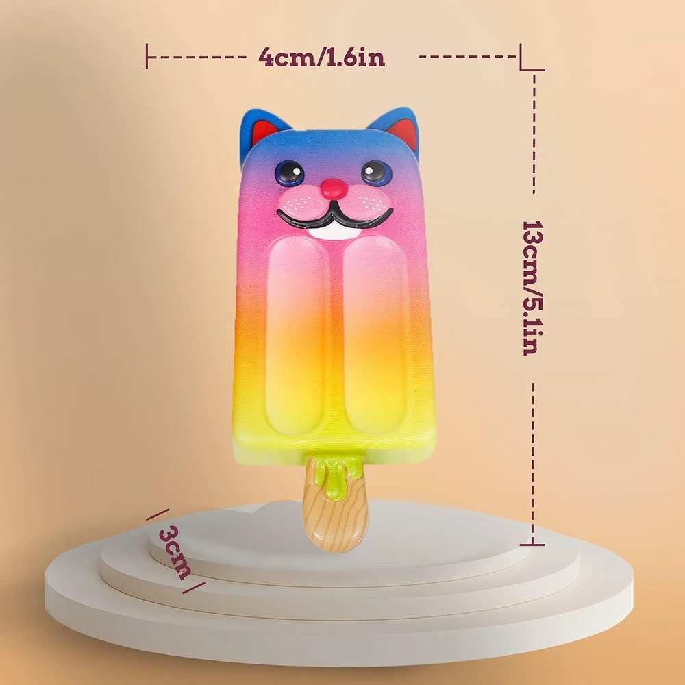 Magy Squishy ledai katinėlis antistresinis minkomas žaislas