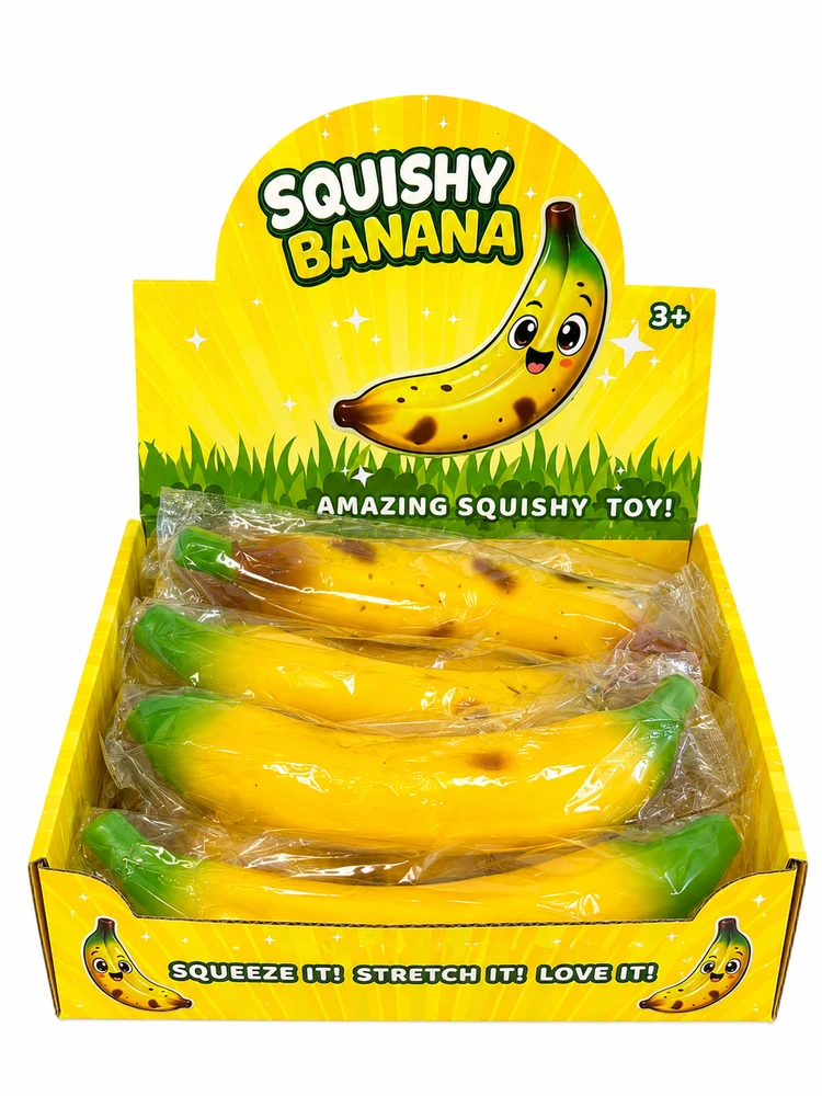Magy Squishy minkomas antistresinis žaislas bananas