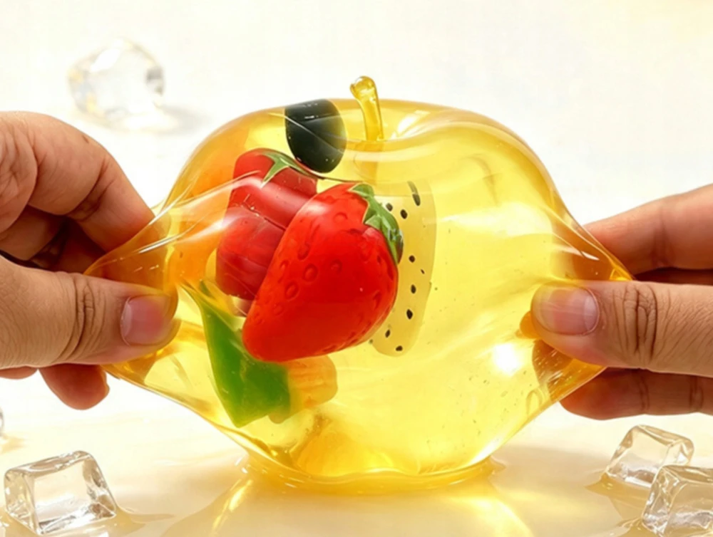 Magy Squishy obuolys coconut oil minkomas žaislas