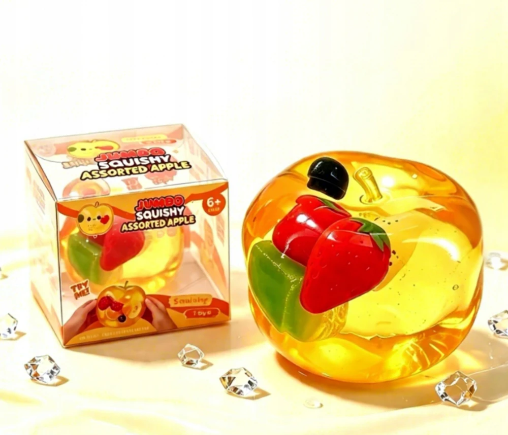Magy Squishy obuolys coconut oil minkomas žaislas