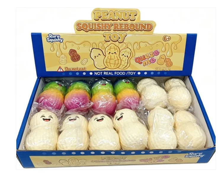 Magy Squishy peanut žemės riešutas antistresinis minkomas žaislas