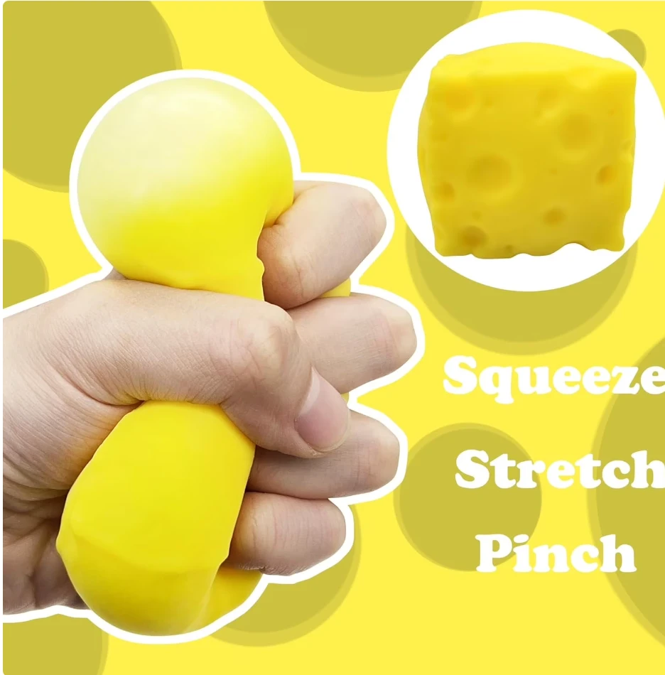 Magy Squishy sūris XL dydžio minkomas žaislas