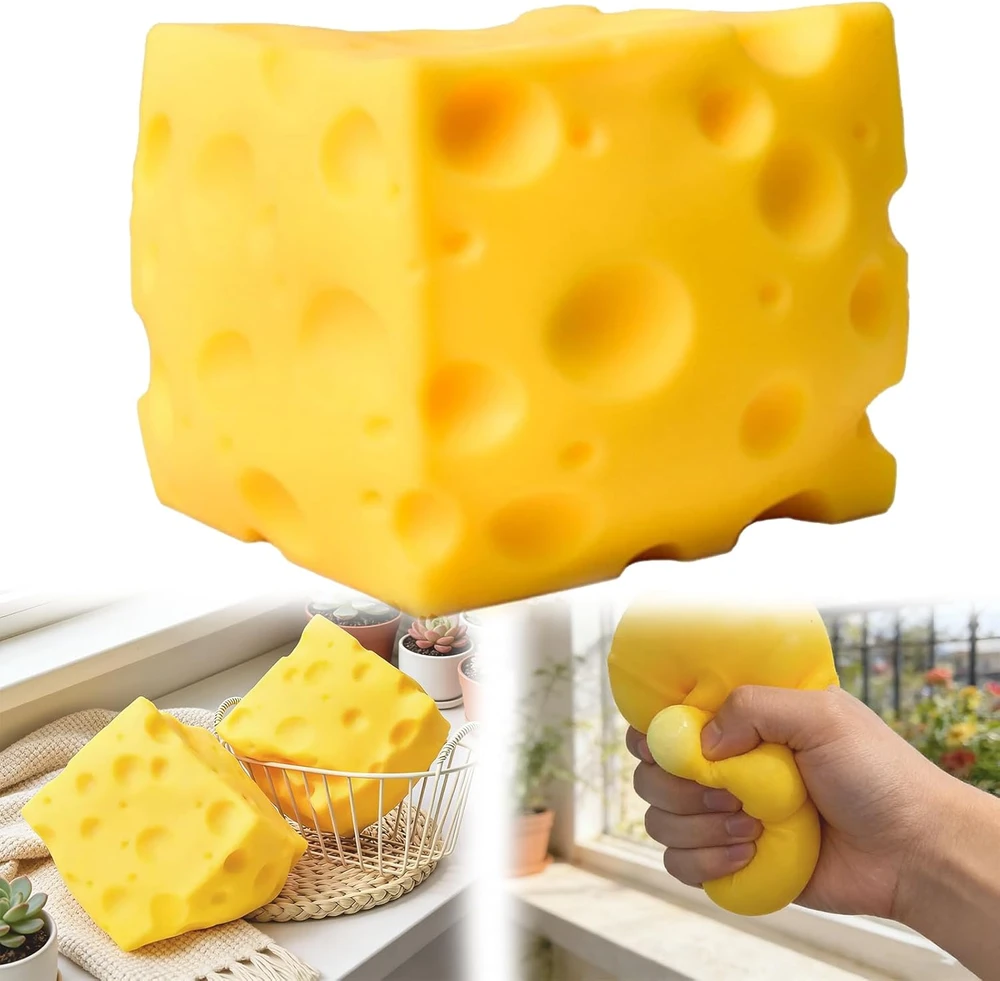 Magy Squishy sūris XL dydžio minkomas žaislas