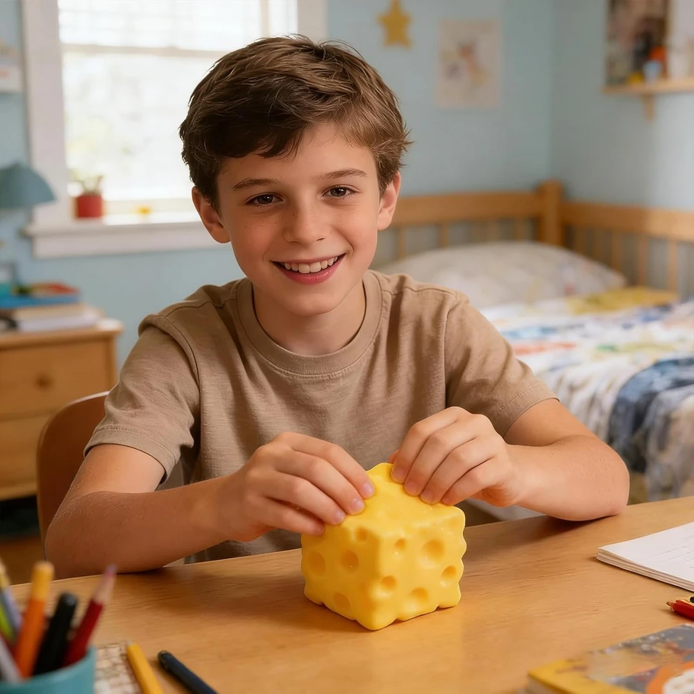 Magy Squishy sūris XL dydžio minkomas žaislas