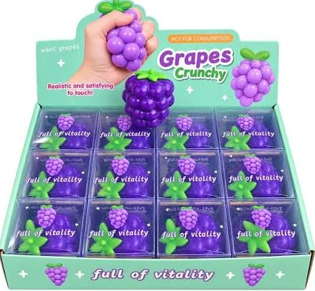 Magy Squishy vynuogė crunchy antistresinis minkomas žaislas