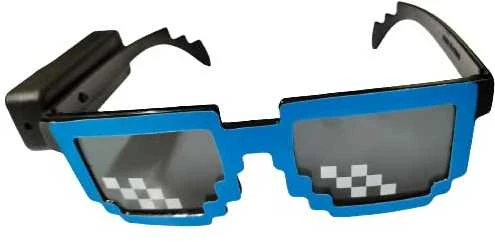 Magy Šviečiantys Minecraft pixel akiniai LED