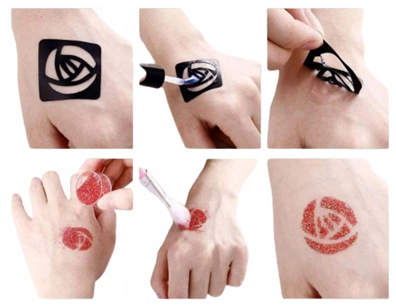 Magy Laikinų tatuiruočių rinkinys su blizgučiais